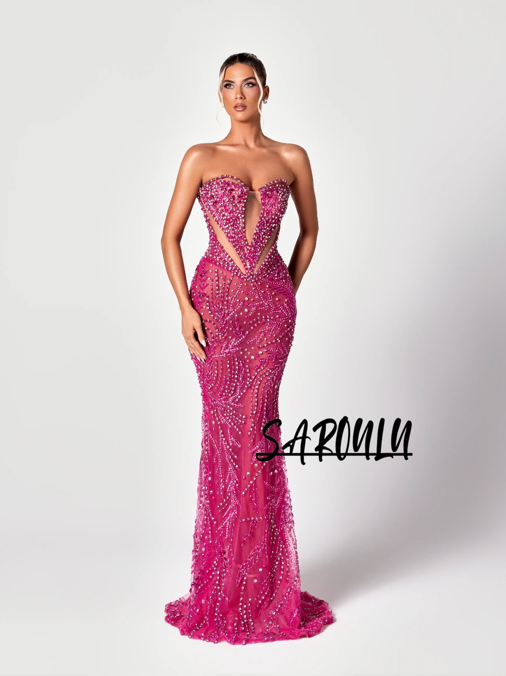 Formal Gala Wear Women - Gaun Malam Manis Model Cut Out