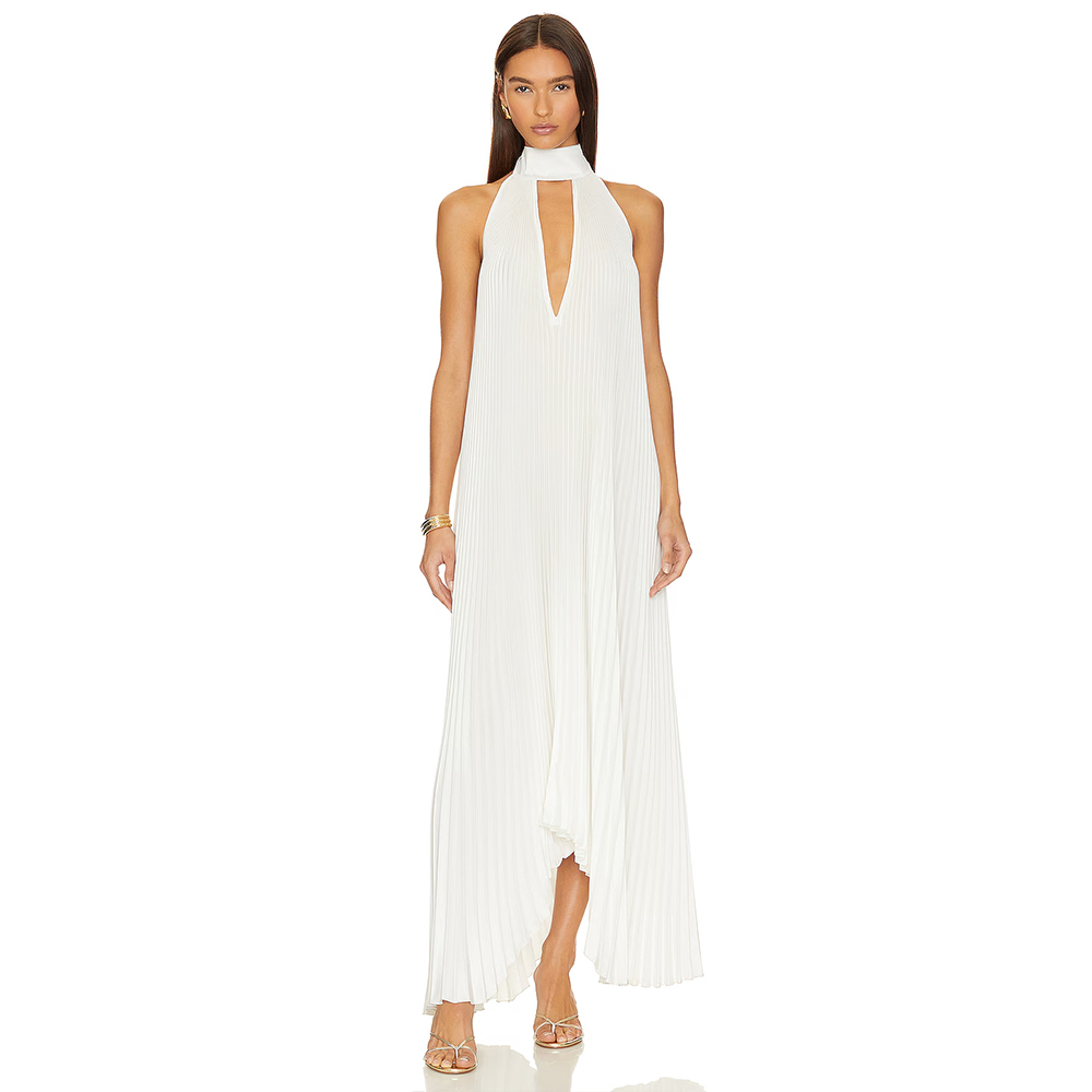 Women'S Formal Wear For Wedding Guest - Gaun Malam Kerah V Dalam dengan