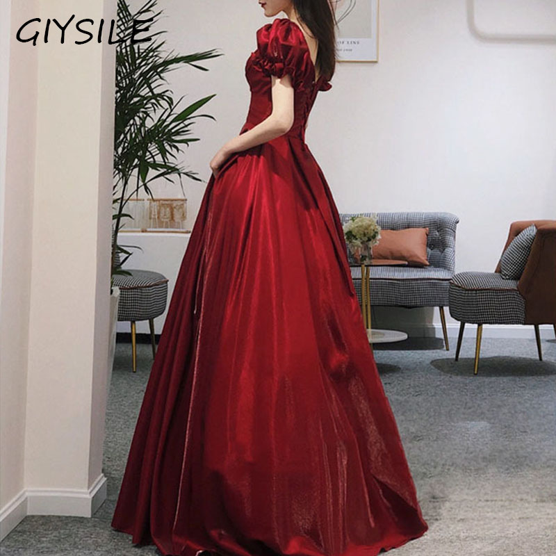 Women'S Formal Dinner Wear - Gaun malam pengantin merah pakaian bersulang