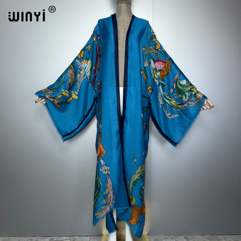 Young Women'S Formal Wear - Gaun kimono maxi boho Afrika WINYI,