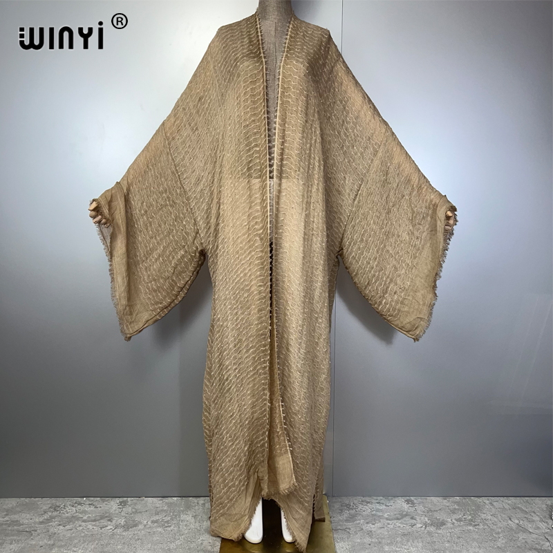 Young Women'S Formal Wear - WINYI Kimono Cetak Geometris Kaftan Pakaian