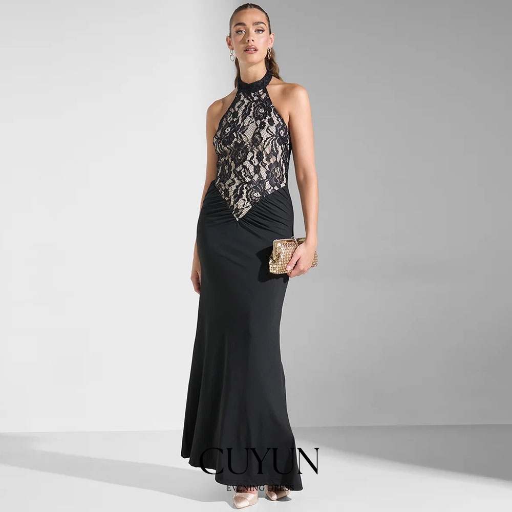 Women'S Formal Dinner Wear - Gaun Malam Wanita CUYUN Hitam Seksi