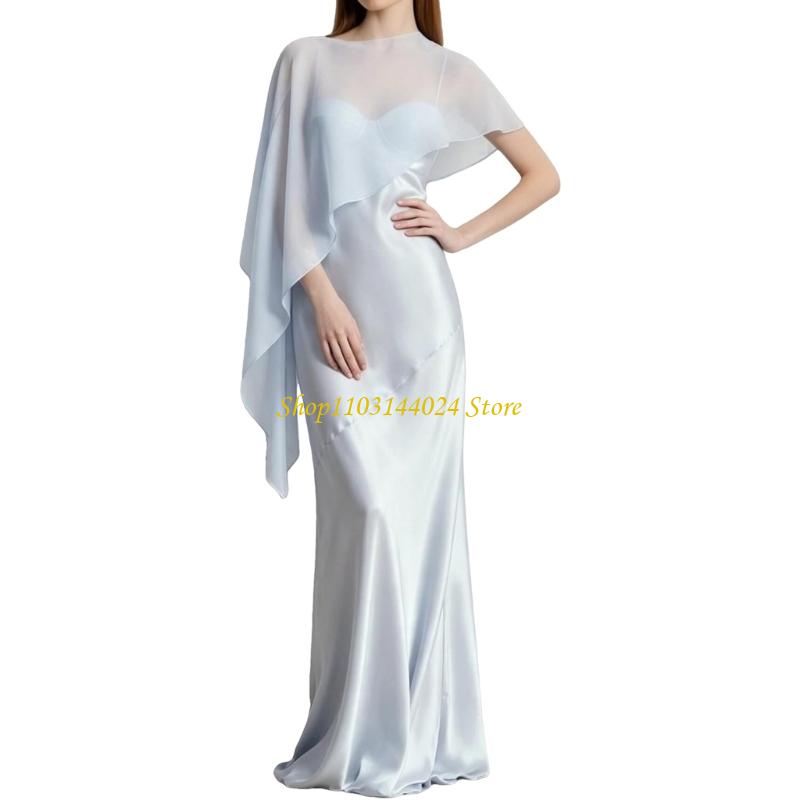 Women'S Formal Wear For Wedding Guest - N5KE Bungkus Selendang Sifon Mengalir untuk