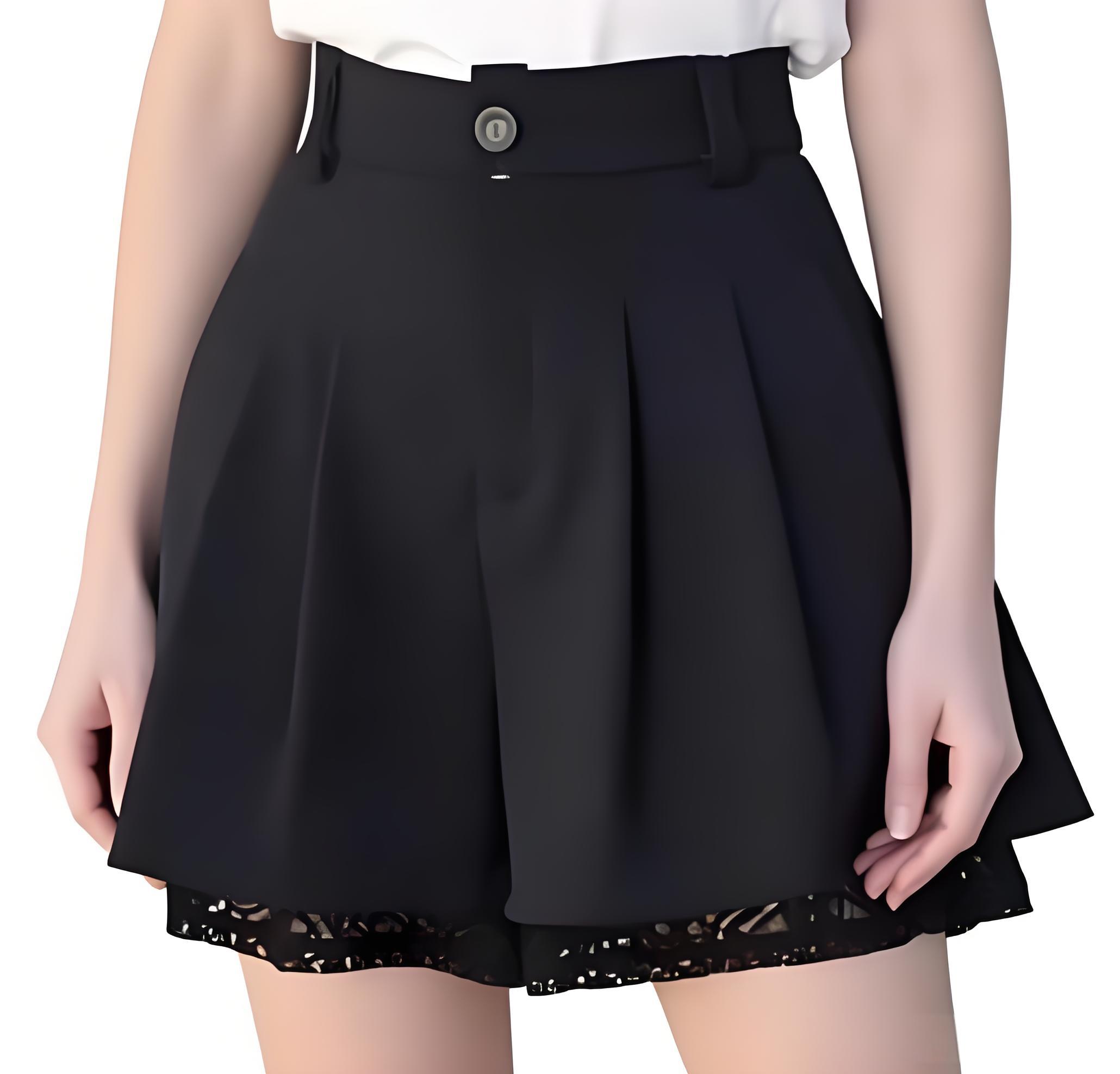Women'S Formal Wear Suits - Celana Kulot Wanita Kasual Pinggang Tinggi