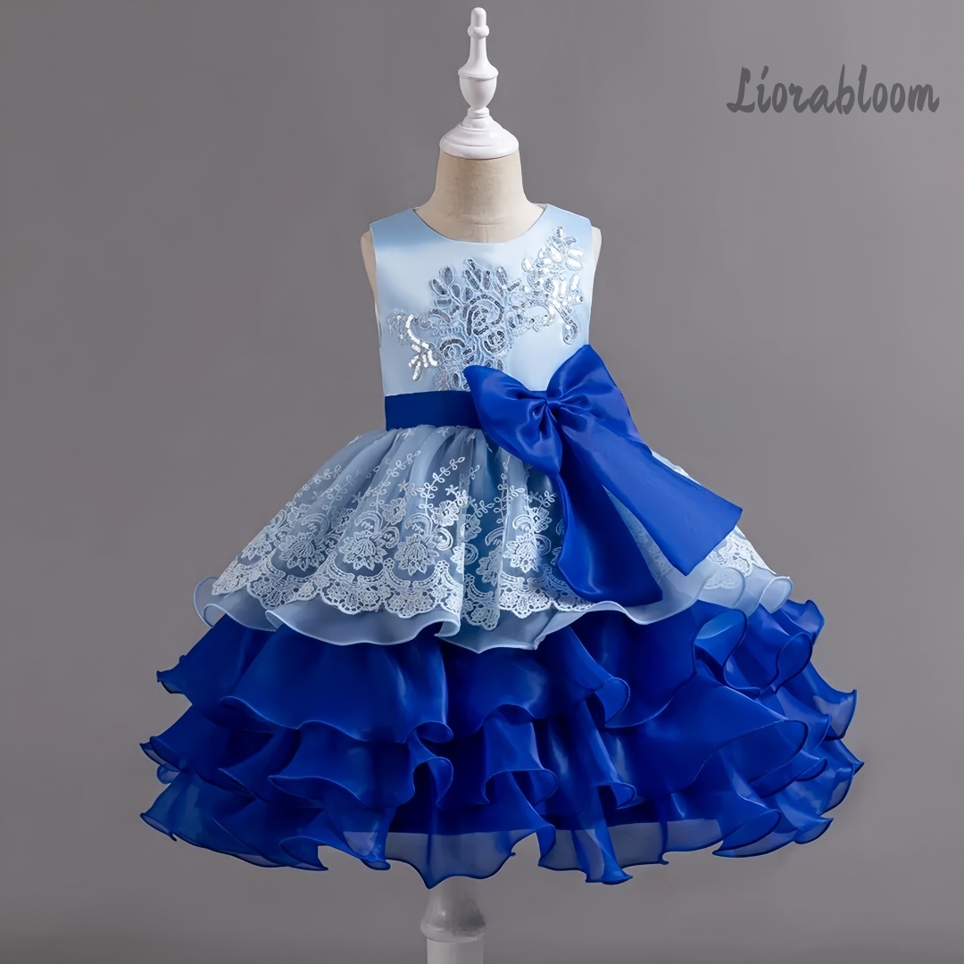 Formal Attire Woman - Gaun Anak Perempuan Dengan Pita Besar