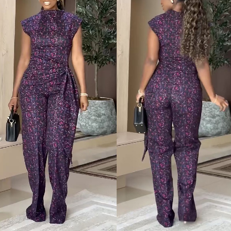 Women'S Formal Wear Pants - Setelan 2 Potong Wanita Elegan Motif