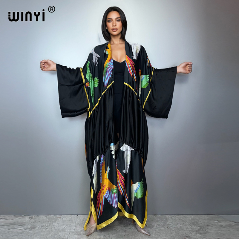 Young Women'S Formal Wear - Gaun pantai maxi kimono boho WINYI,