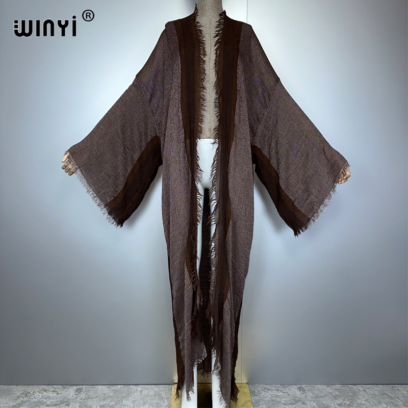 Young Women'S Formal Wear - WINYI Kimono Retro Maxi Cardigan Pakaian