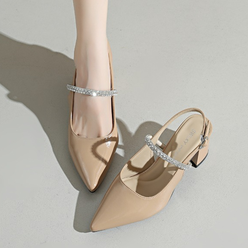 Formal Women Daily Wear Sandals - Sepatu Pumps Wanita Berujung Persegi dengan
