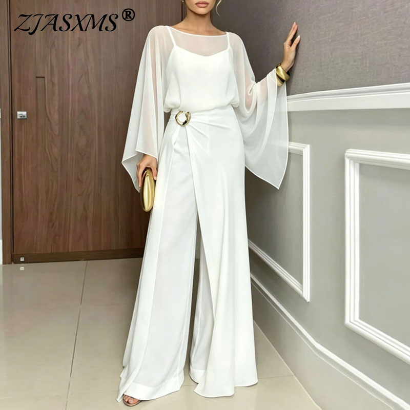 Formal Attire Woman - Jumpsuit Formal Wanita 2Pcs Set Lengan