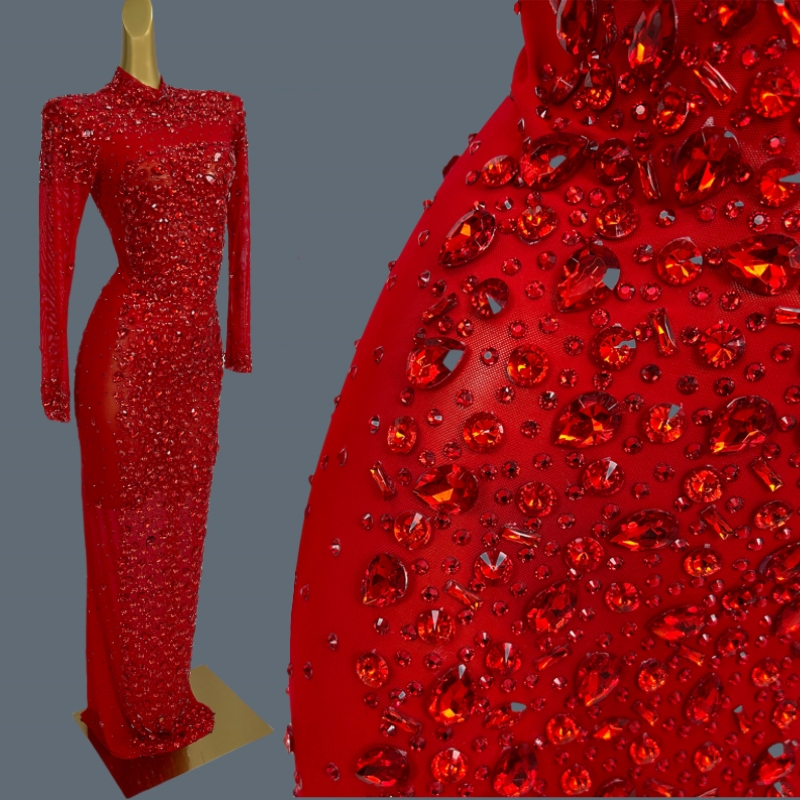 Women'S Formal Dinner Wear - Gaun Panjang Prom Formal Jaring Tipis