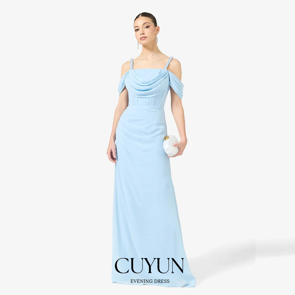 Gaun Malam Formal Biru Langit  - Women'S Formal Dinner Wear ulasan dan harga