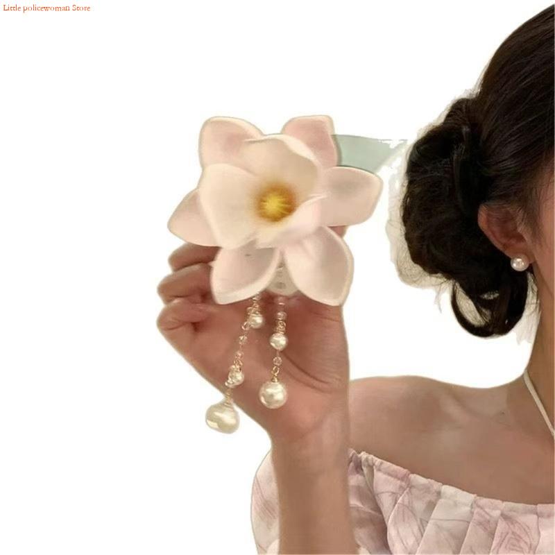 F92D Jepit Rambut Bunga Magnol - Formal Wear Hairstyles For Women ulasan dan harga