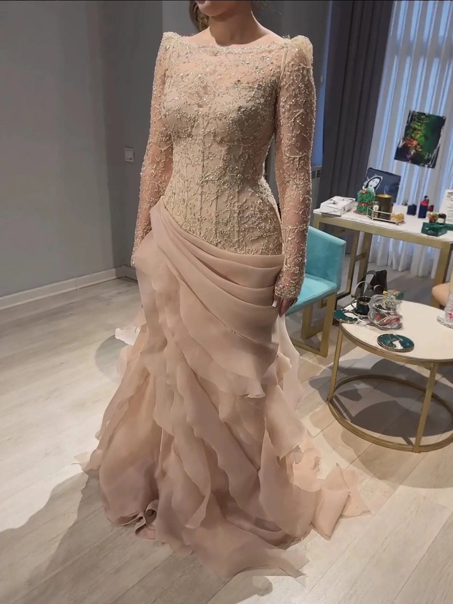    Gaun Malam Ilusi Putri Duy - Formal Gala Wear Women ulasan dan harga