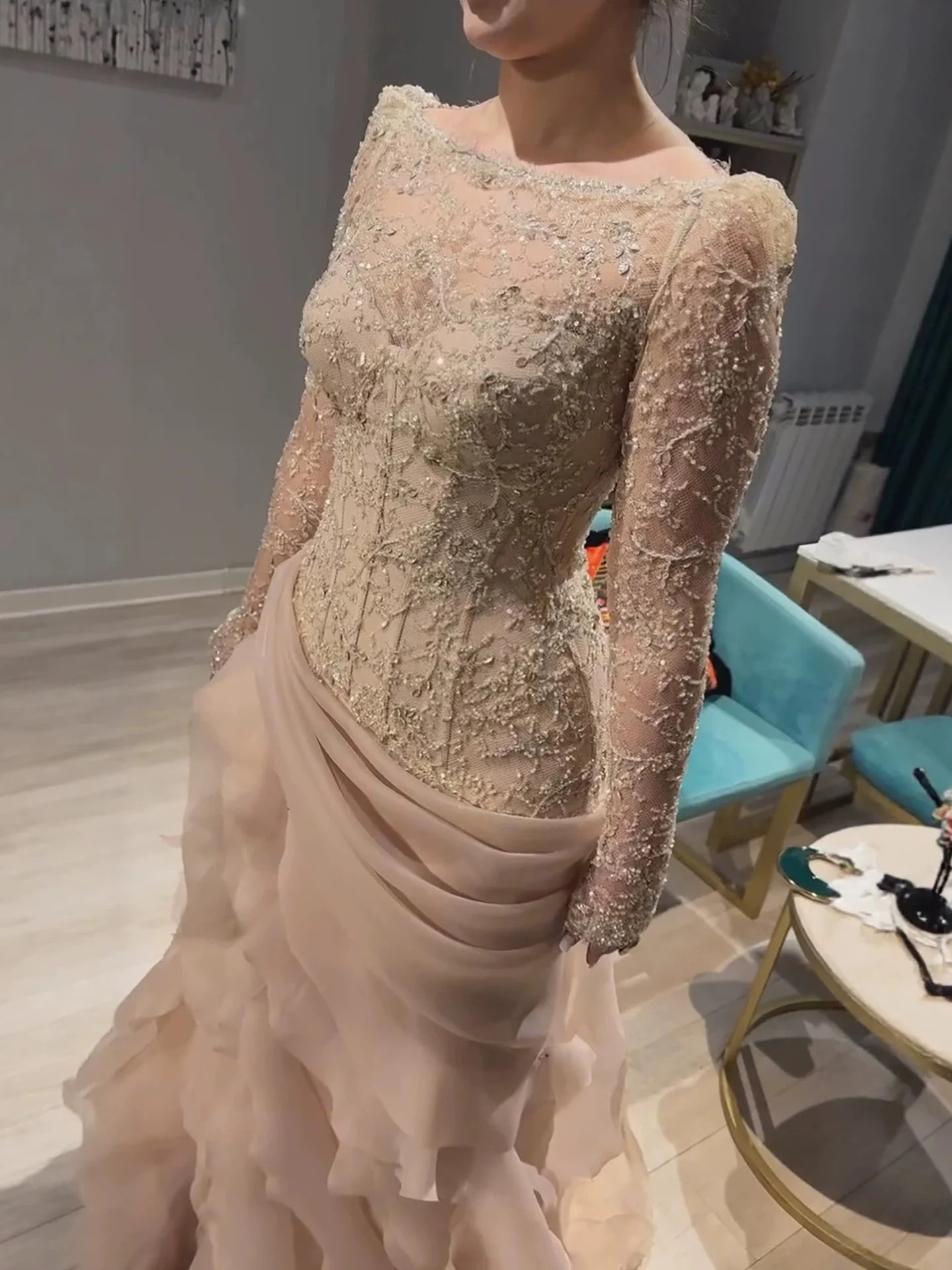    Gaun Malam Ilusi Putri Duy - Formal Gala Wear Women ulasan dan harga