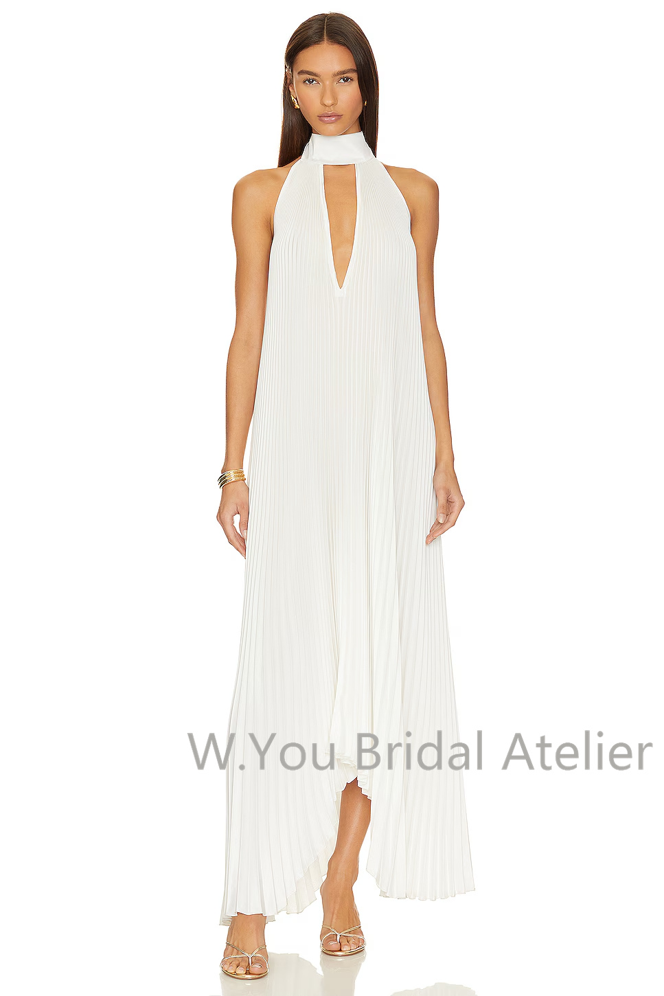 Gaun Malam Kerah V Dalam denga - Women'S Formal Wear For Wedding Guest ulasan dan harga