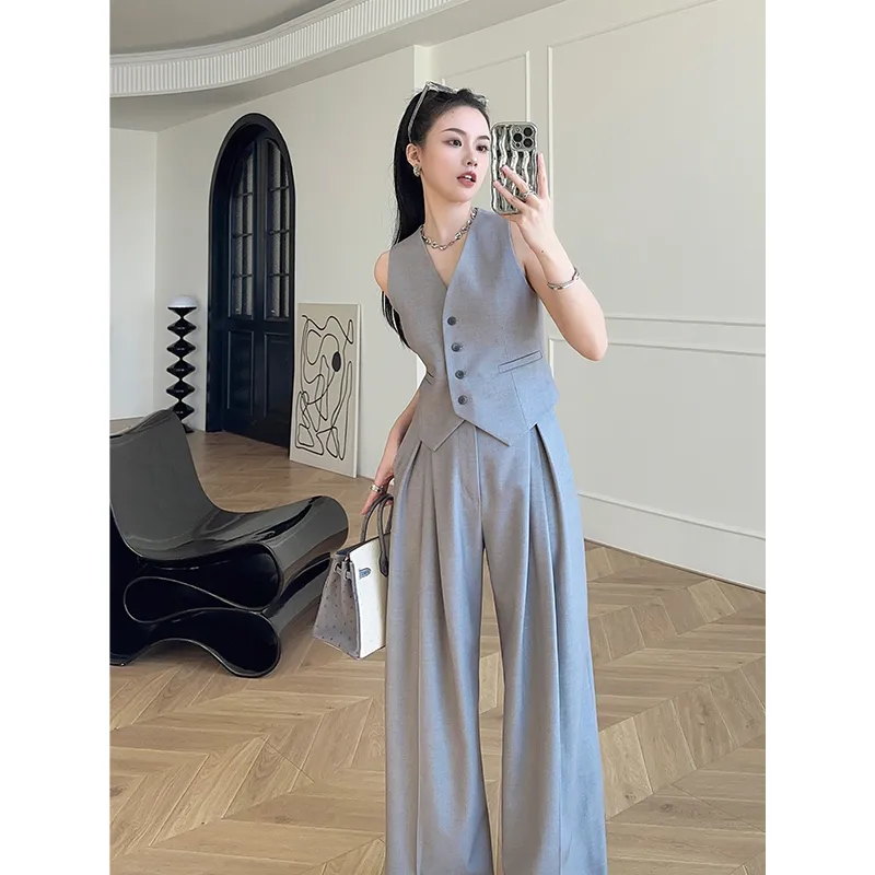 Setelan Rompi Tanpa Lengan dan - Women'S Formal Wear Pants ulasan dan harga