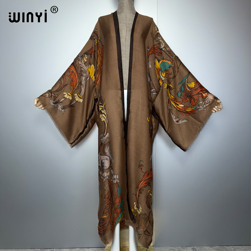 Gaun kimono maxi boho Afrika W - Young Women'S Formal Wear ulasan dan harga
