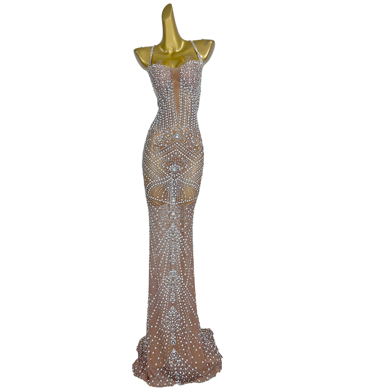 Gaun pesta panjang berpayet tr - Women'S Formal Dinner Wear ulasan dan harga