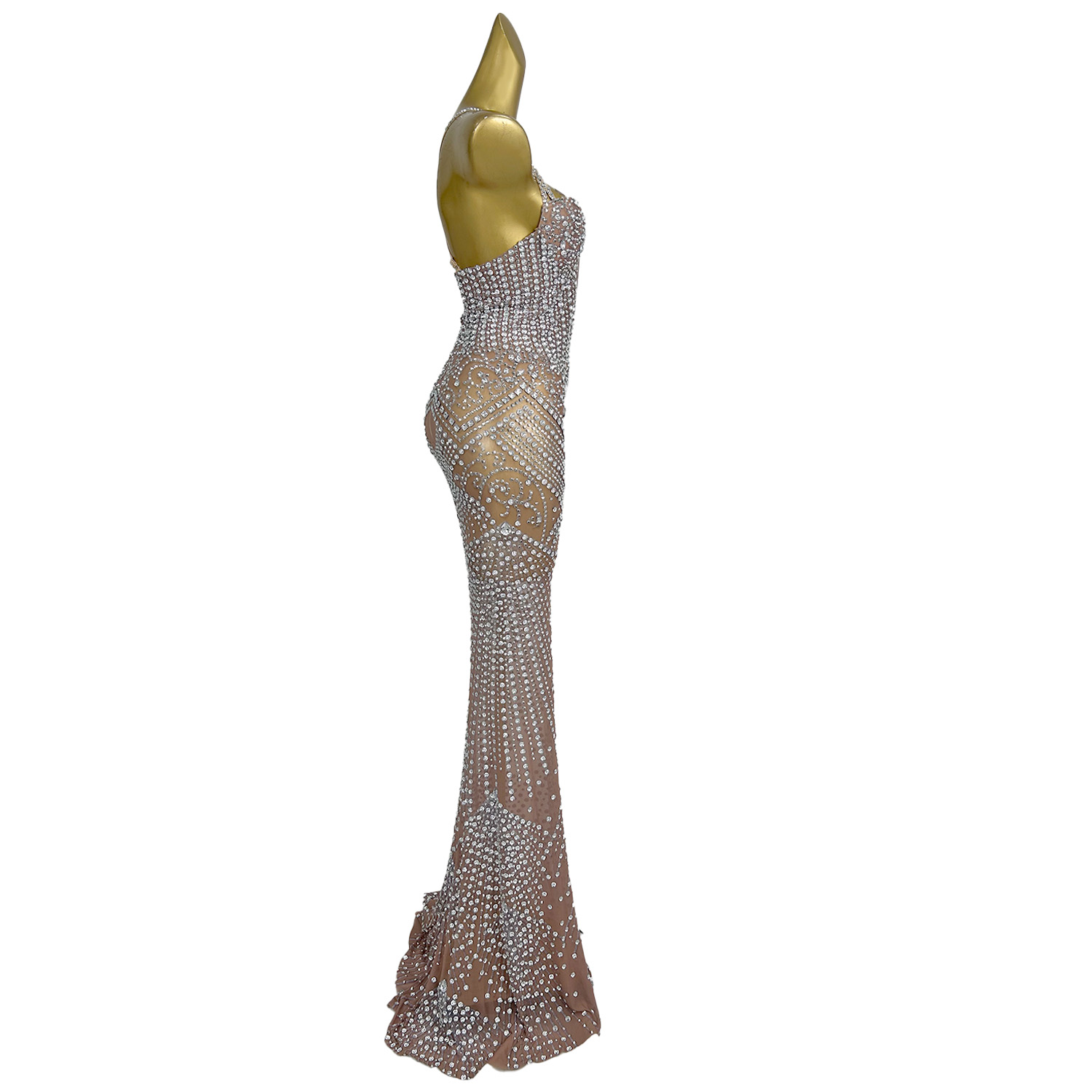Gaun pesta panjang berpayet tr - Women'S Formal Dinner Wear ulasan dan harga
