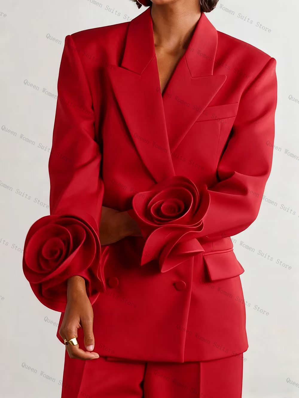 Setelan Jas Wanita Merah Mewah - Women'S Formal Wear For Wedding Guest ulasan dan harga