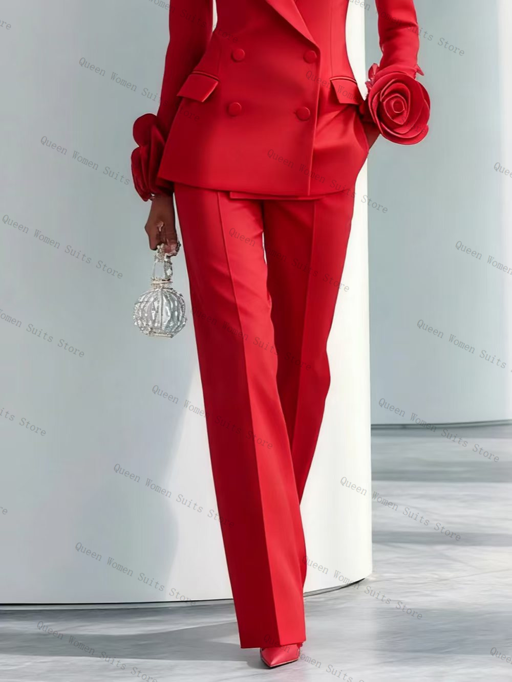 Setelan Jas Wanita Merah Mewah - Women'S Formal Wear For Wedding Guest ulasan dan harga