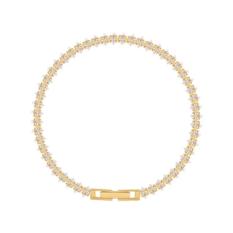 Gelang Emas CZ yang Anggun – G - Women'S Formal Dinner Wear ulasan dan harga