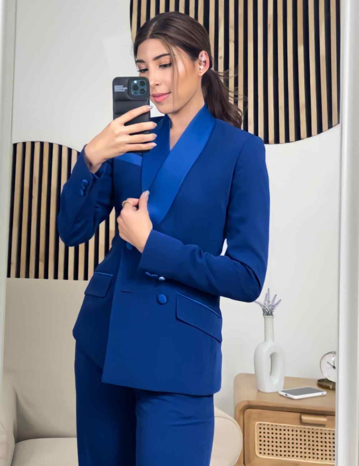 Setelan Jaket Wanita Biru Roya - Women'S Formal Wear For Girls ulasan dan harga