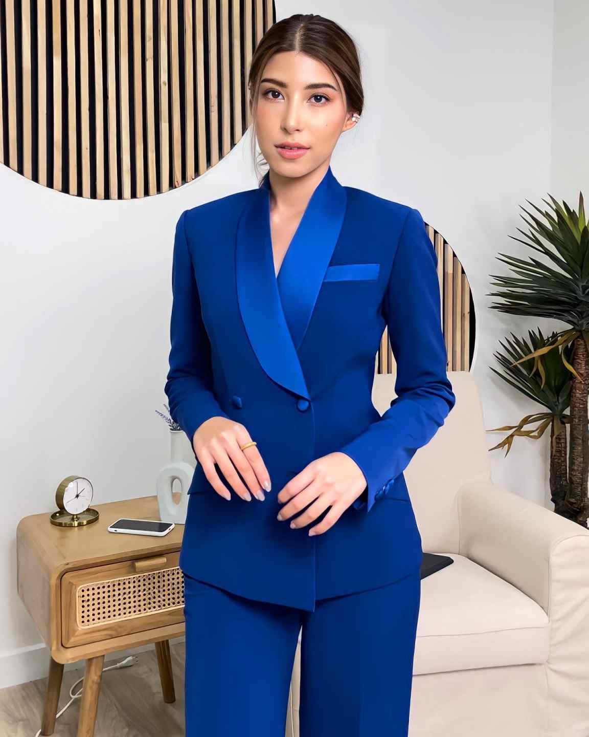 Setelan Jaket Wanita Biru Roya - Women'S Formal Wear For Girls ulasan dan harga