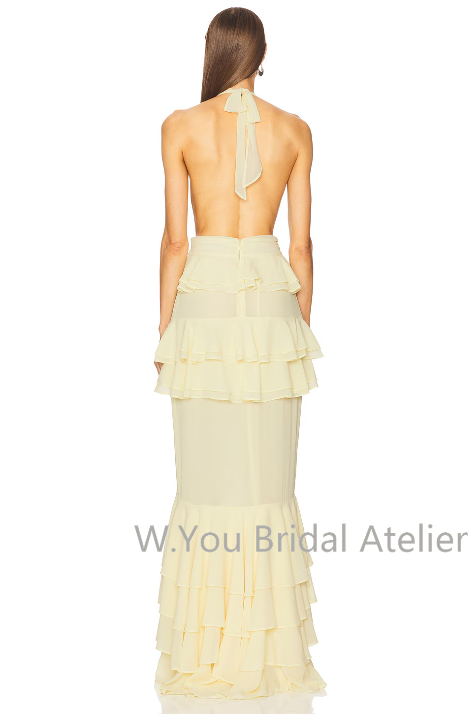 Gaun Malam Maxi dengan Kerah V - Women'S Formal Wear For Wedding Guest ulasan dan harga
