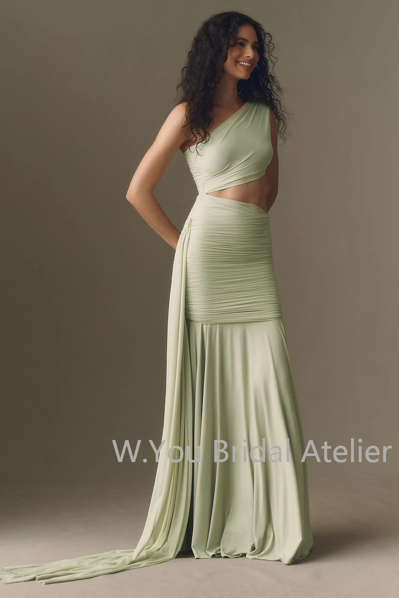 Gaun Malam Satu Bahu Model Max - Women'S Formal Wear For Wedding Guest ulasan dan harga