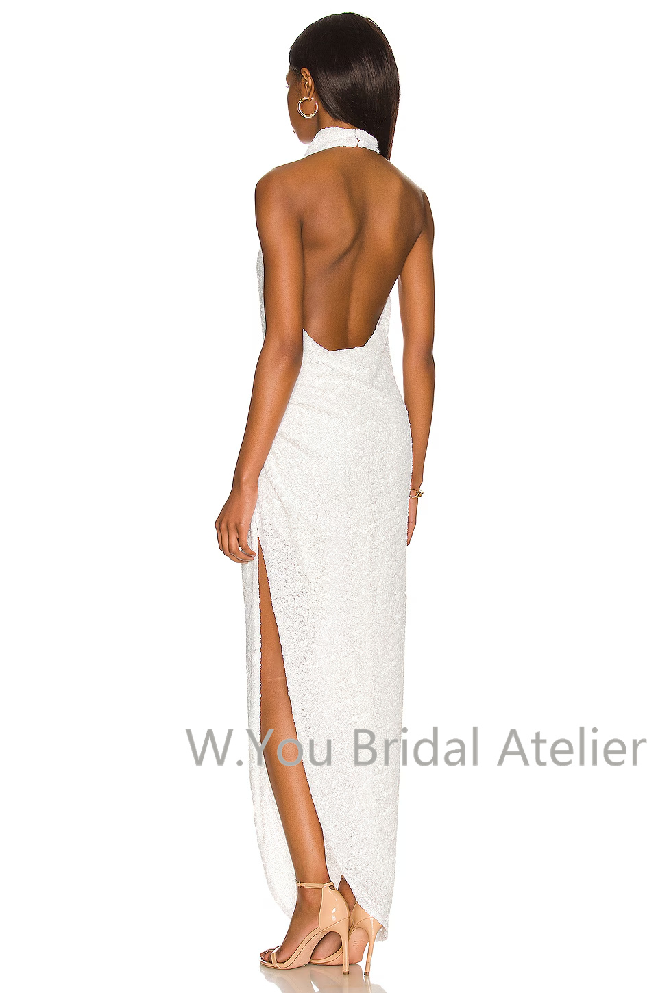 Gaun Malam dengan Kerah Halter - Women'S Formal Wear For Wedding Guest ulasan dan harga