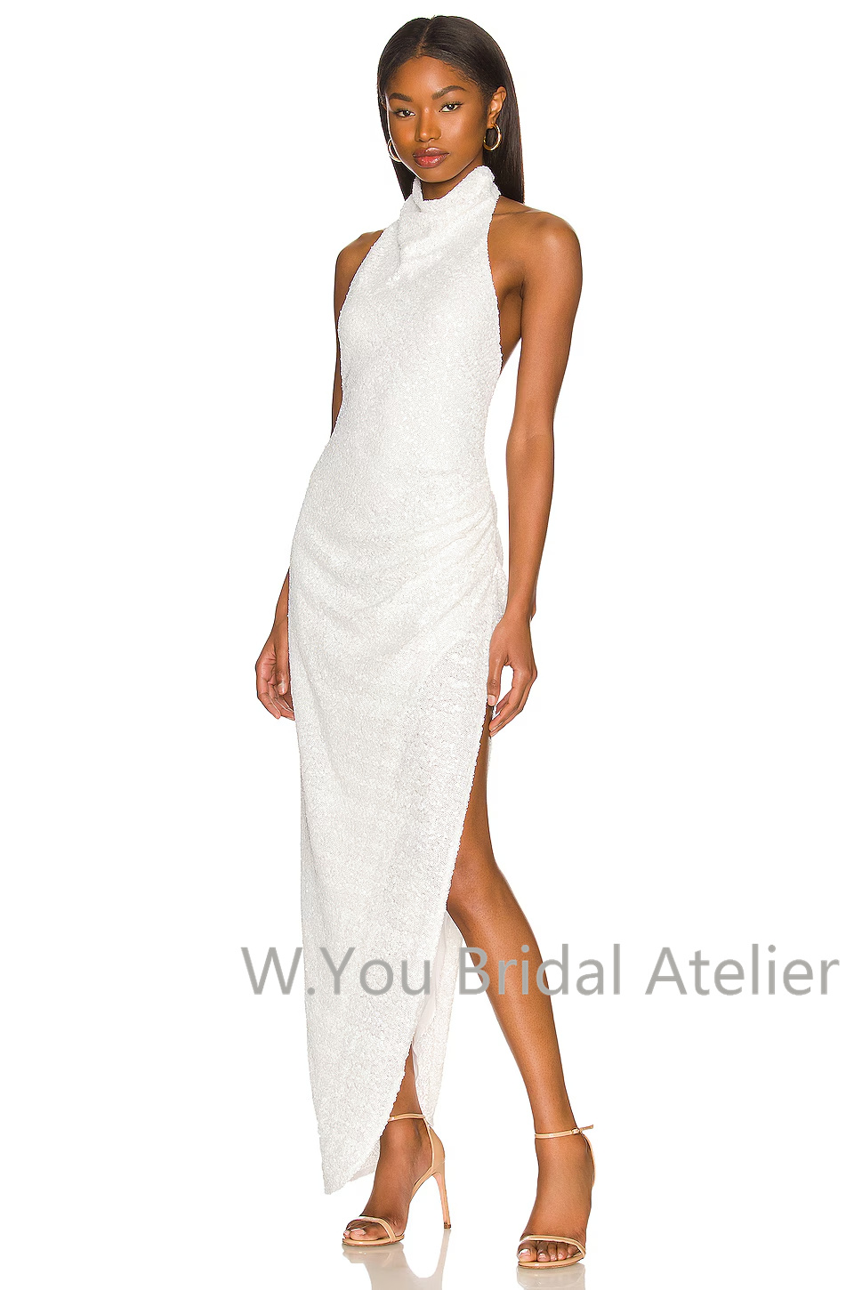 Gaun Malam dengan Kerah Halter - Women'S Formal Wear For Wedding Guest ulasan dan harga
