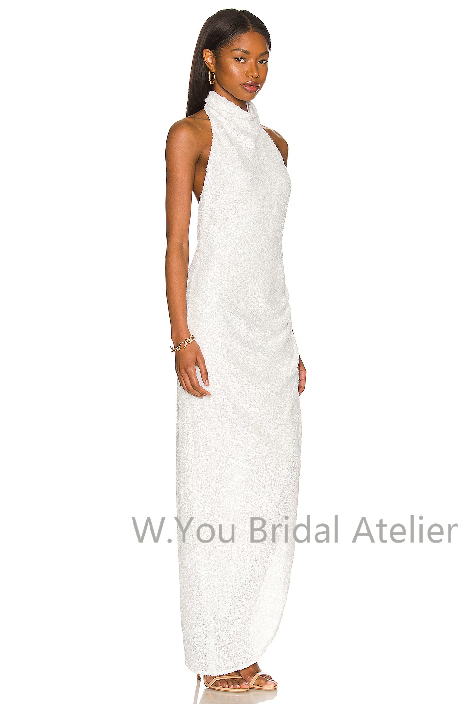 Gaun Malam dengan Kerah Halter - Women'S Formal Wear For Wedding Guest ulasan dan harga