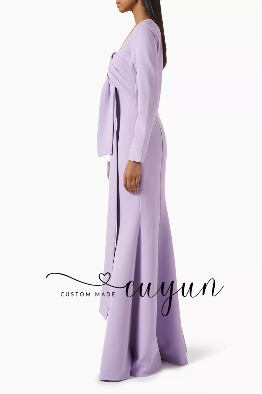 Gaun Malam Wanita Lavender Kus - Women'S Formal Dinner Wear ulasan dan harga