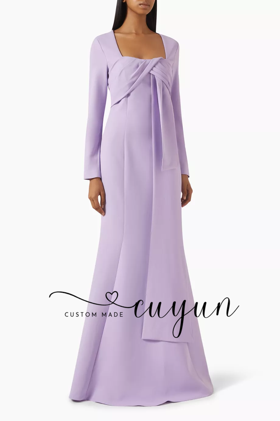 Gaun Malam Wanita Lavender Kus - Women'S Formal Dinner Wear ulasan dan harga