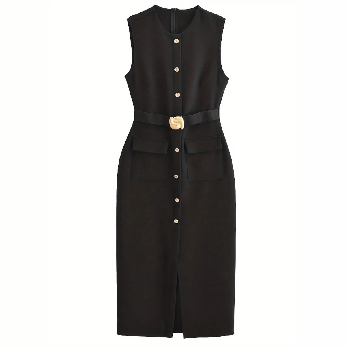 Gaun Wanita Tanpa Lengan Kerah - Women'S Formal Dinner Wear ulasan dan harga