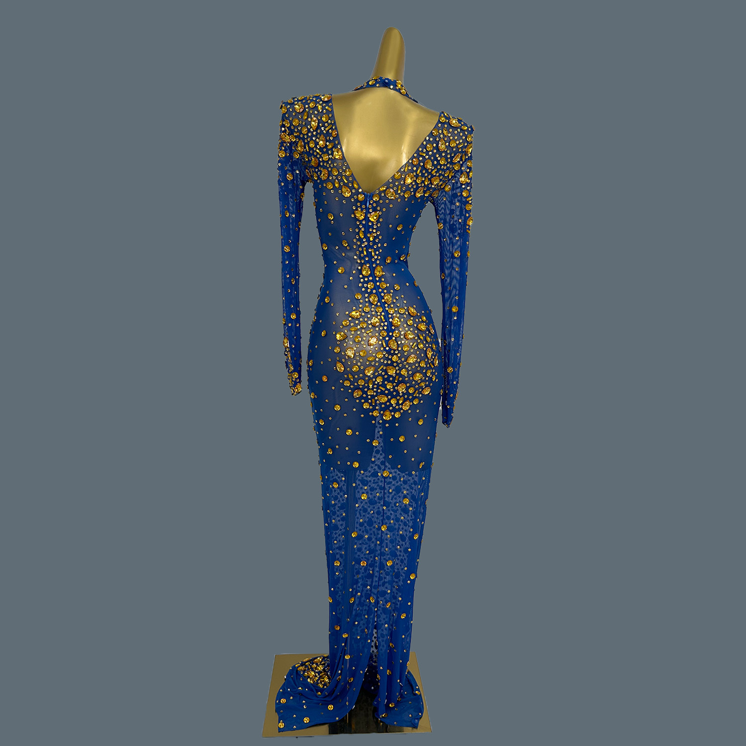 Gaun Maxi Jaring Transparan El - Women'S Formal Dinner Wear ulasan dan harga
