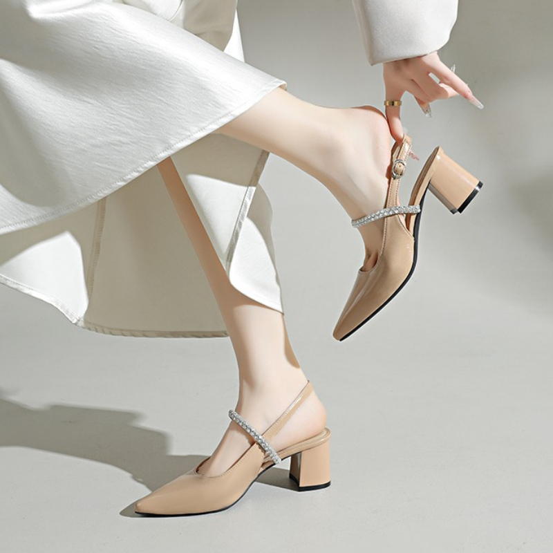 Sepatu Pumps Wanita Berujung P - Formal Women Daily Wear Sandals ulasan dan harga