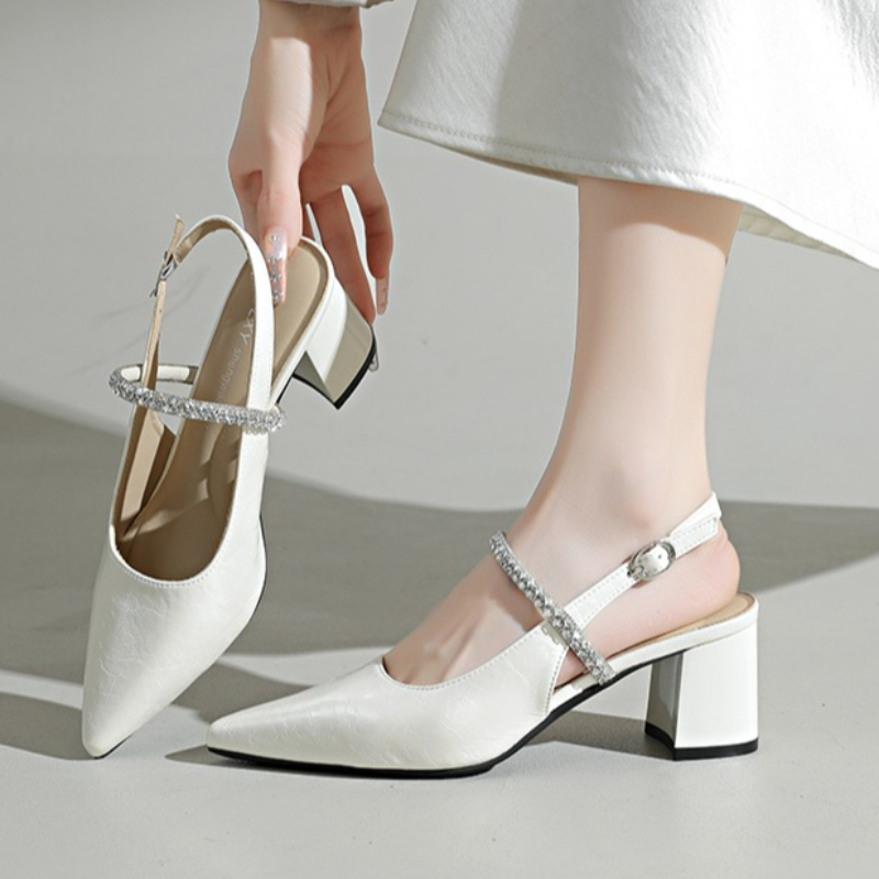 Sepatu Pumps Wanita Berujung P - Formal Women Daily Wear Sandals ulasan dan harga