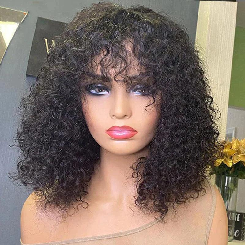 Wig Bob Pendek Jerry Curly Wat - Formal Wear Hairstyles For Women ulasan dan harga