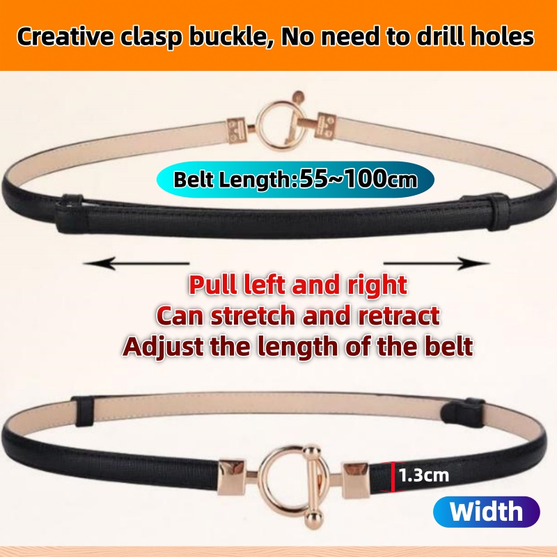 Sabuk Kulit Asli Wanita Lebar  - Young Women'S Formal Wear ulasan dan harga