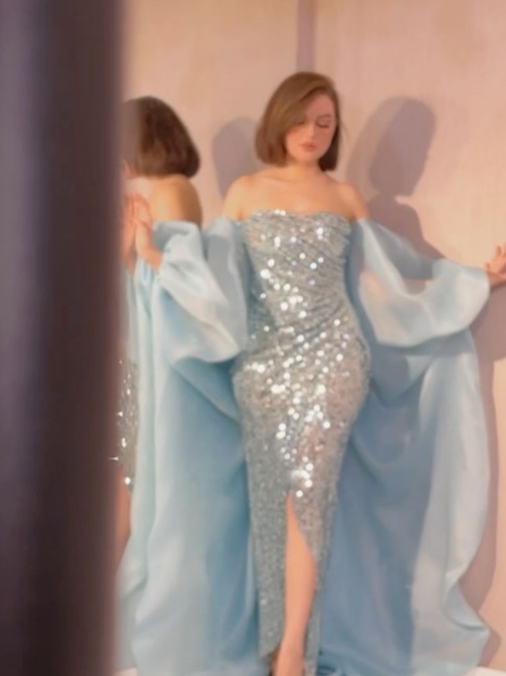 Gaun Malam 2 Potong Leher Saya - Women Formal Wear Sale ulasan dan harga