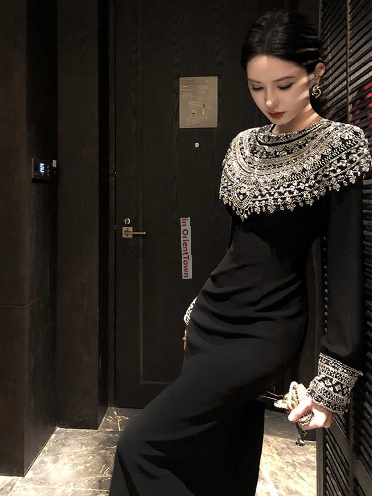 Gaun Hitam Berkualitas Tinggi  - Formal Attire Woman ulasan dan harga