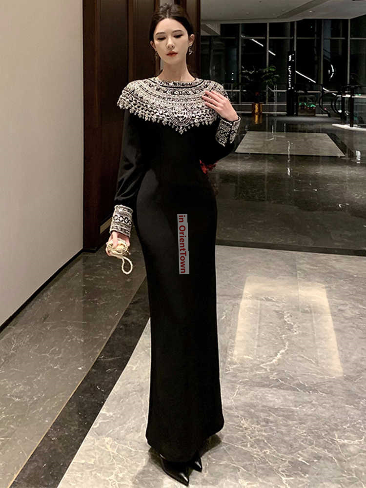 Gaun Hitam Berkualitas Tinggi  - Formal Attire Woman ulasan dan harga